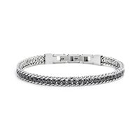 Bracciale Marlù Uomo Sparkles in Acciaio Zirconia 31BR0001N-L - 31BR0001N-L